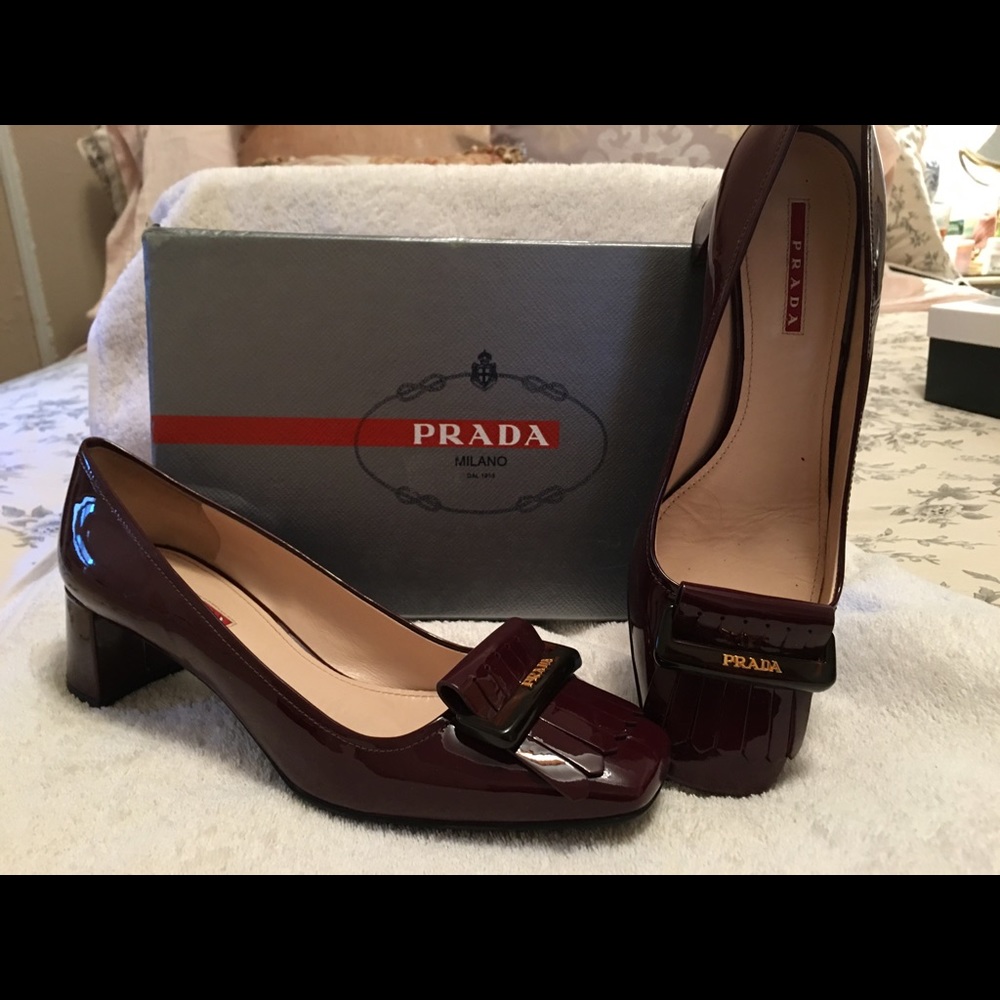 Prada Patten Leather Pump